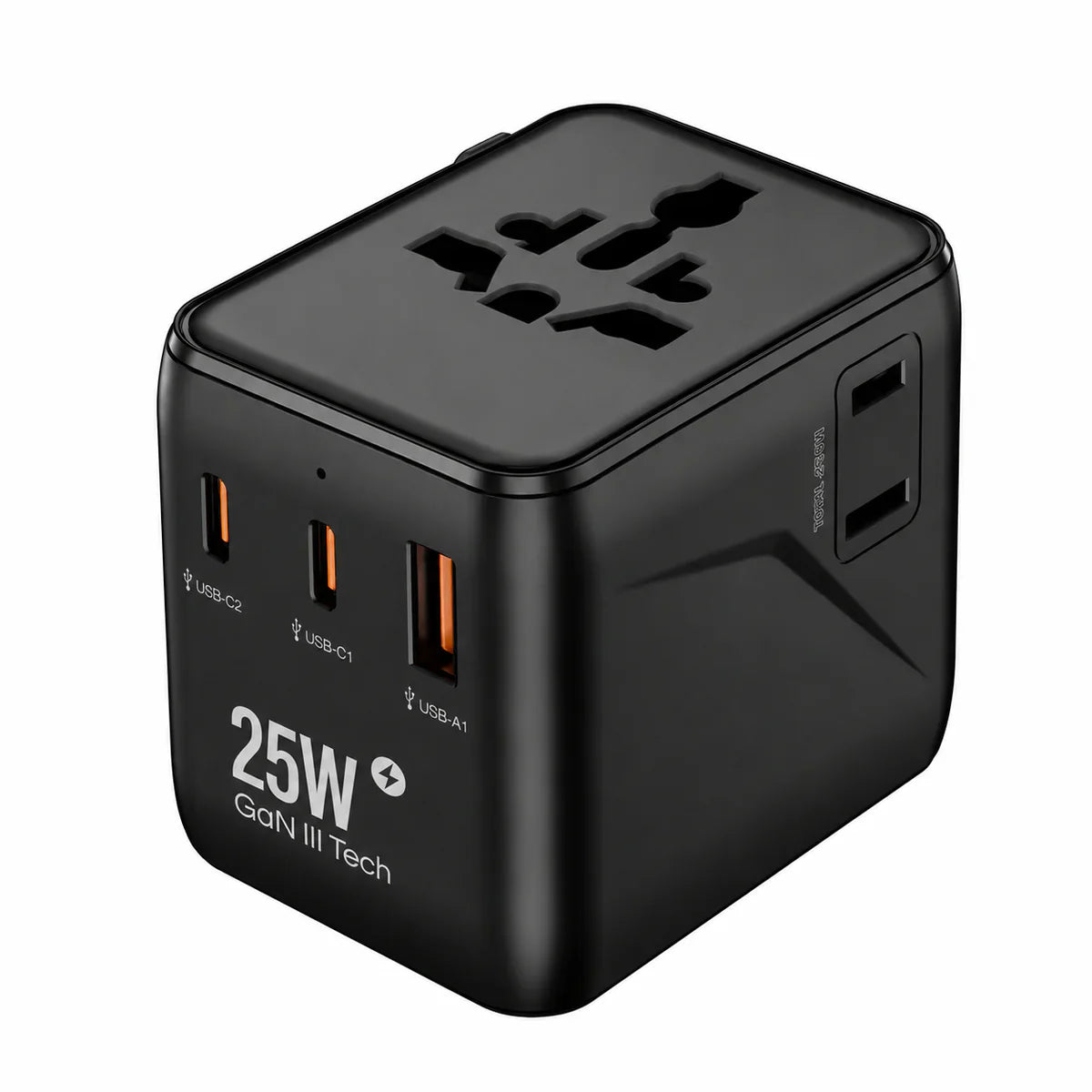 Travel Adapter 25w Pd 2C+1A+2AC Fast Charging
